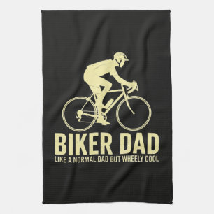 Biker Dad Like A Normal Dad Tea Towel