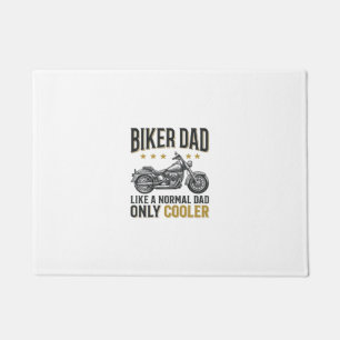 Biker Dad Vintage Motorcycle Quote Shirt_1 Doormat