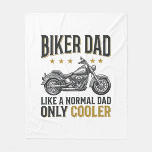 Biker Dad Vintage Motorcycle Quote Shirt_1 Fleece Blanket