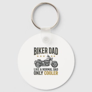 Biker Dad Vintage Motorcycle Quote Shirt_1 Key Ring