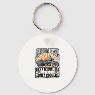 Biker Dad Vintage Motorcycle Vector Design_1 Key Ring