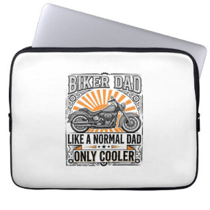 Biker Dad Vintage Motorcycle Vector Design_1 Laptop Sleeve