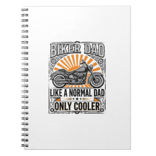Biker Dad Vintage Motorcycle Vector Design_1 Notebook