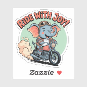 Biker Elephant Tattoo Motorcycle Funny