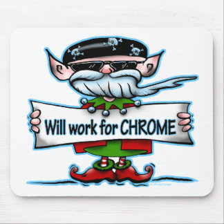 Biker Elf customisable holiday gifts Mouse Mat
