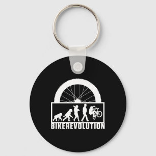 Biker Evolution Cycling Bike Bmx Mtb Mountain Biki Key Ring