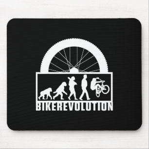 Biker Evolution Cycling Bike Bmx Mtb Mountain Biki Mouse Mat