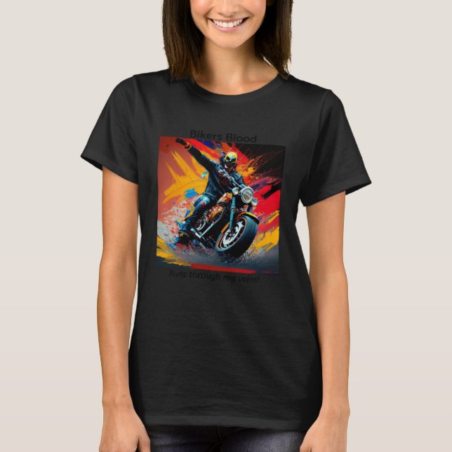 biker  for biker pops day  for father motorbike T-Shirt (Front)