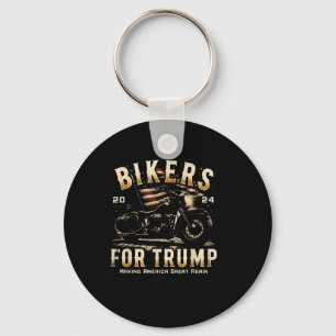 Biker For Trump 2024  Key Ring