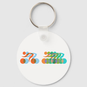 Biker freak key ring