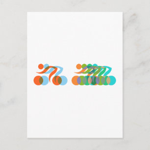 Biker freak postcard