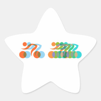 Biker freak star sticker