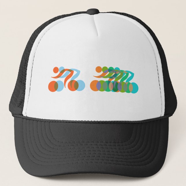 Biker freak trucker hat (Front)