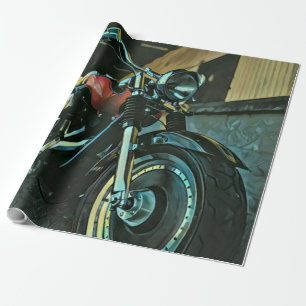Biker gifts wrapping paper