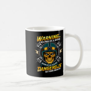 Biker Girlfriend Wife I Belong To A Biker Valentin Coffee Mug