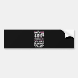 Biker Grandma - Motorbike Grandma Biker Grandma Bumper Sticker
