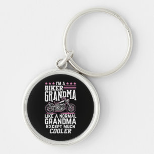 Biker Grandma - Motorbike Grandma Biker Grandma Key Ring