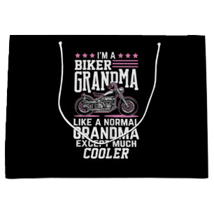 Biker Grandma - Motorbike Grandma Biker Grandma Large Gift Bag