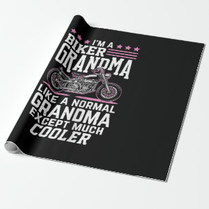Biker Grandma - Motorbike Grandma Biker Grandma Wrapping Paper