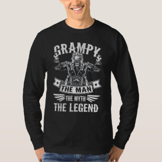 Biker Grandpa Grampy The Man Myth The Legend Moto T-Shirt