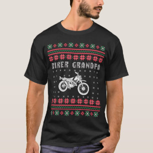 Biker Grandpa Motorcycle Ugly Christmas Sweater