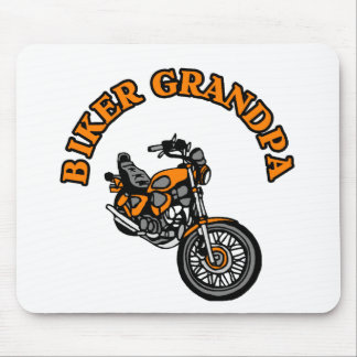BIKER GRANDPA MOUSE MAT