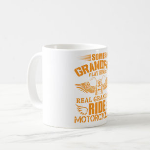 Biker Grandpa Quote Real Grandpas Ride Motorcycles Coffee Mug