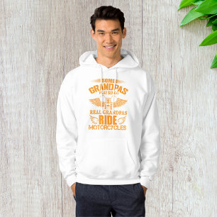 Biker Grandpa Quote Real Grandpas Ride Motorcycles Hoodie