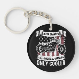 Biker Grandpa Ride Motorcycles Motorcycle Lovers R Key Ring