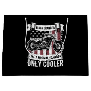 Biker Grandpa Ride Motorcycles Motorcycle Lovers R Large Gift Bag