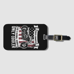 Biker Grandpa Ride Motorcycles Motorcycle Lovers R Luggage Tag