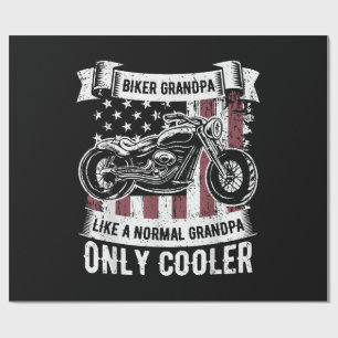 Biker Grandpa Ride Motorcycles Motorcycle Lovers R Wrapping Paper