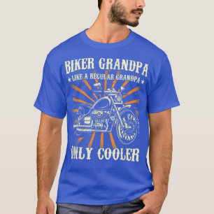 Biker grandpa, vintage motorcycle grandfather, mot T-Shirt