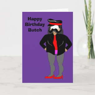 biker, Happy Birthday Butch Card