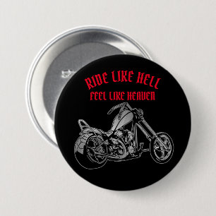 Biker Heaven  7.5 Cm Round Badge