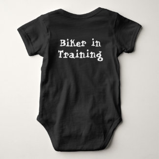 Biker in training baby bodysuit