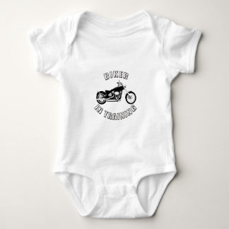 biker in training baby bodysuit