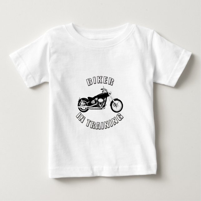 biker in training baby T-Shirt (Front)