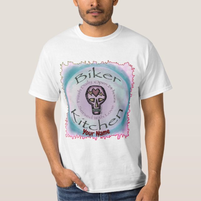 Biker Kitchen t-shirt  (Front)