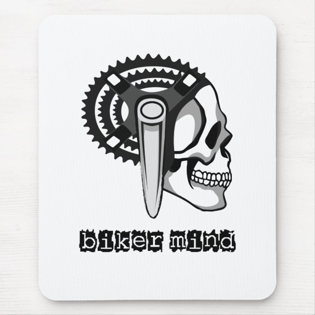 Biker Mind Mouse Mat (Front)
