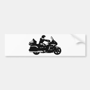 biker motorcycle moto goldwing bumper sticker
