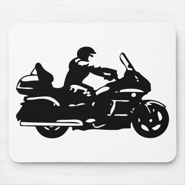 biker motorcycle moto goldwing mouse mat (Front)