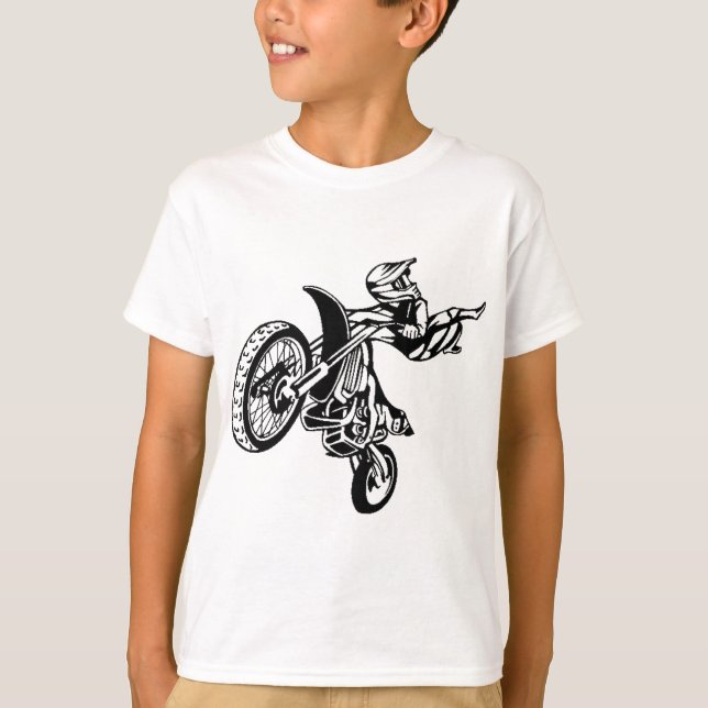 Biker Motorcycle Motocross T-Shirt (Front)