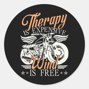 Biker Motorcycle Motorbike Rider Biker Classic Round Sticker