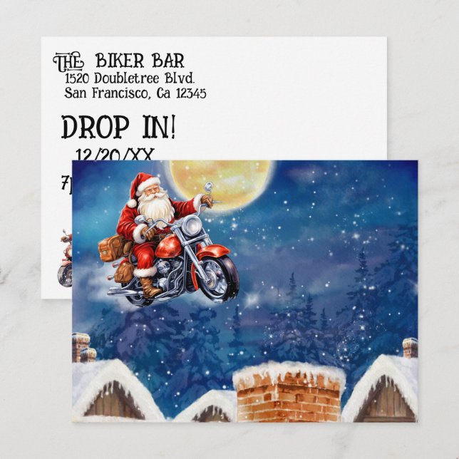 Biker Motorcycle   Postcard (Front/Back)