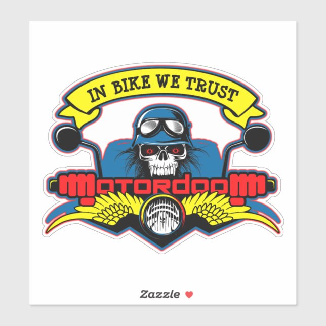 Biker Motorcycle Rider Bike Racing Moto Club (Sheet)