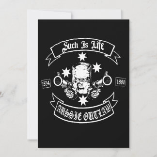 Biker Ned Kelly Such Is Life Aussie Outlaw Long Sl