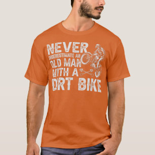 Biker Never Underestimate Old Man Motorcycle Lover T-Shirt