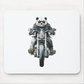 Biker Panda Mouse Mat