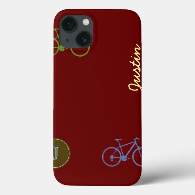 biker personalised cycling idea Case-Mate iPhone case (Back)